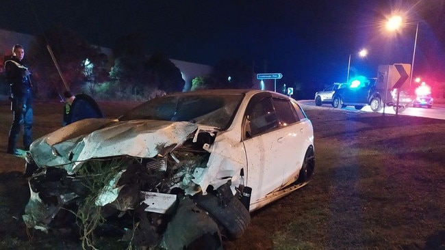 Police were called to a crash at North Shore overnight.