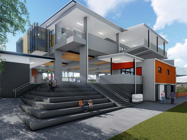 The new-look Newcastle East Primary School. Picture: Supplied