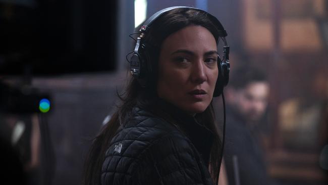 Westworld creator Lisa Joy on the set of Reminiscence, her first feature film as a director.