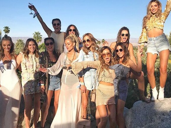 Nadia Bartel lived it up with her female friends in the US. Picture: Instagram