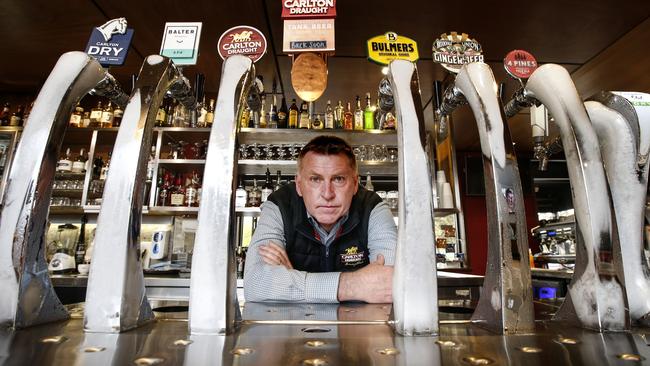 Ballarat's Red Lion Hotel publican David Canny has bills piling up and little money coming in. Picture: David Caird