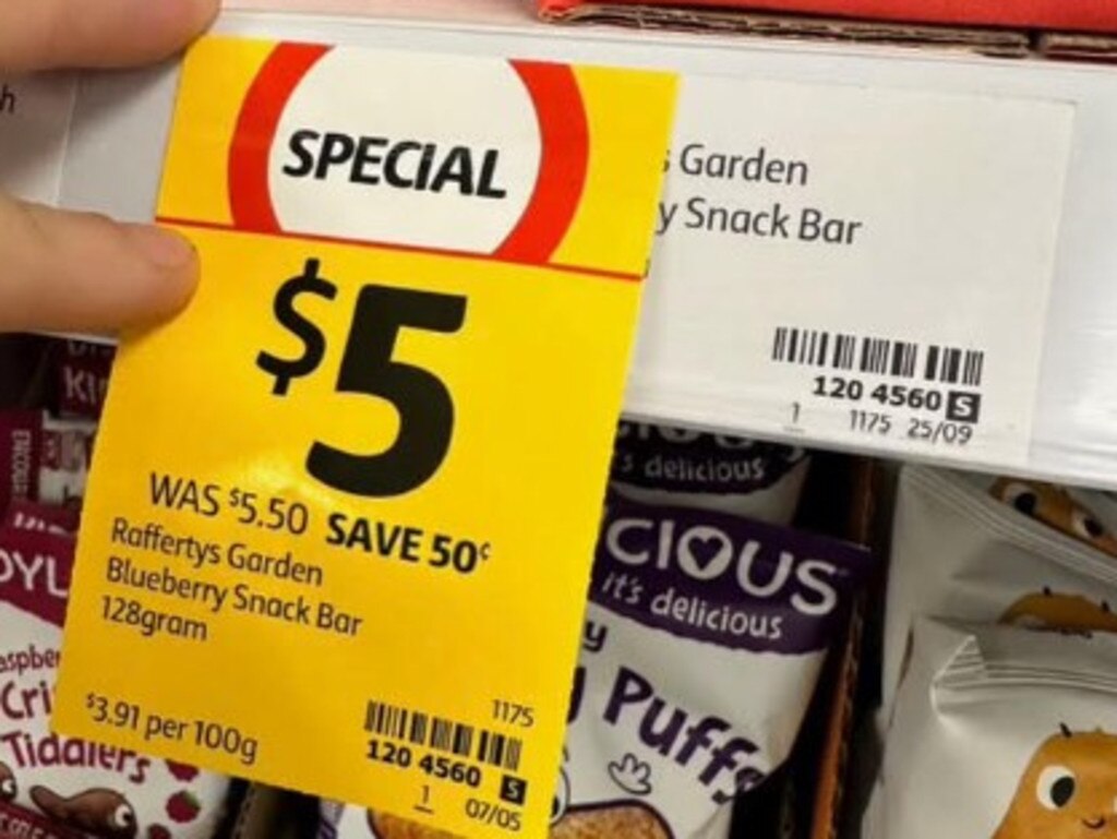 The price under the ‘special’ ticket is $4.50. Picture: Supplied