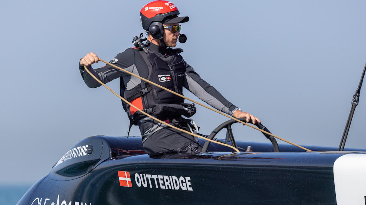 Nathan Outteridge has worn plenty of hats in the world of sailing. Photo: Felix Diemer for SailGP. Handout image supplied by SailGP