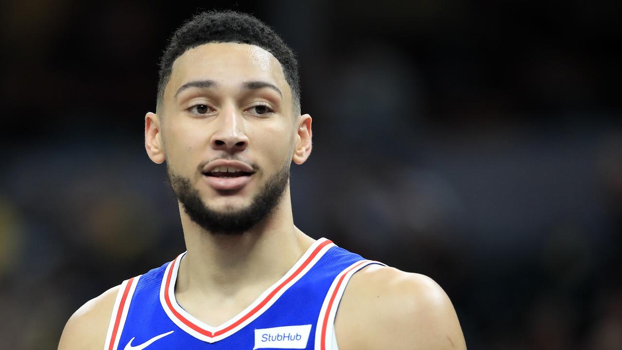 INDIANAPOLIS, INDIANA - DECEMBER 31: Ben Simmons #25 of the Philadelphia 76ers against the Indiana Pacers at Bankers Life Fieldhouse on December 31, 2019 in Indianapolis, Indiana. NOTE TO USER: User expressly acknowledges and agrees that, by downloading and or using this photograph, User is consenting to the terms and conditions of the Getty Images License Agreement. Andy Lyons/Getty Images/AFP == FOR NEWSPAPERS, INTERNET, TELCOS &amp; TELEVISION USE ONLY ==