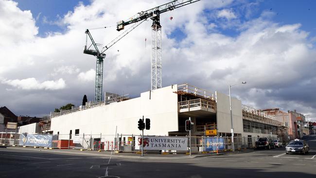 The university accommodation site on the corner of Elizabeth and Melville streets.