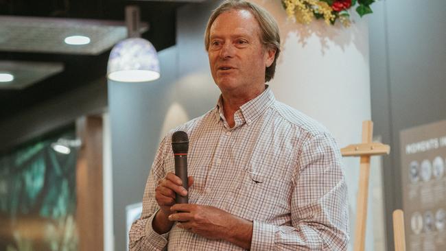 John Gowing at an exhibition at Coffs Central. Photo by Elize Strydom