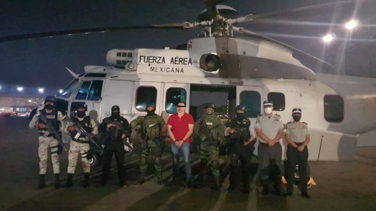 Mexican authorities, including the air force and national guard, arrested one of their leaders “El Johnny” in April 2022. Picture: Supplied