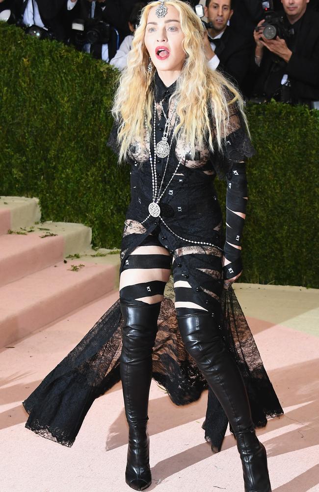 What Madonna wore to the 2016 Met Gala. Picture: Larry Busacca/Getty Images.