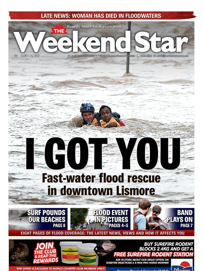 Northern Star front page.