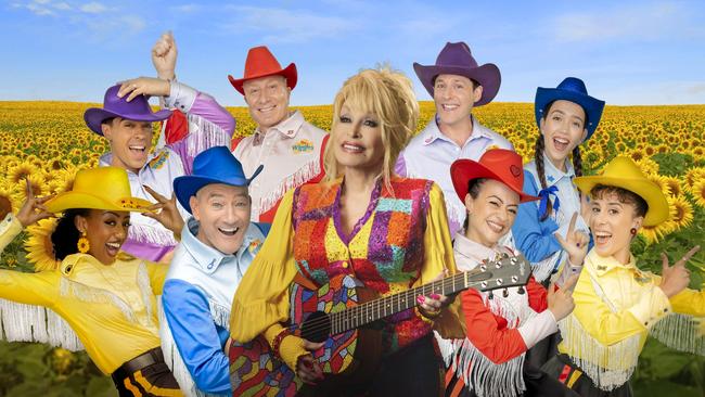 Dolly and the Wiggles … counting one to five. Picture: Supplied