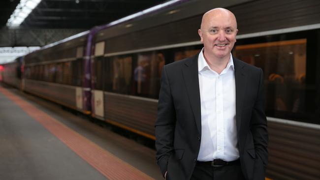 V/Line boss James Pinder in Geelong. Picture: Alison Wynd