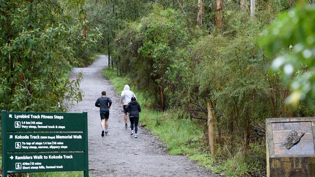 The track is popular with runners.