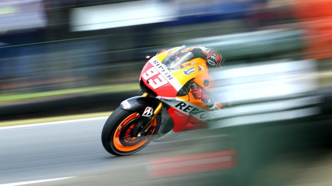 Marc Marquez during the 2014 Motorcycle Grand Prix at Phillip Island. Picture: Michael Klein