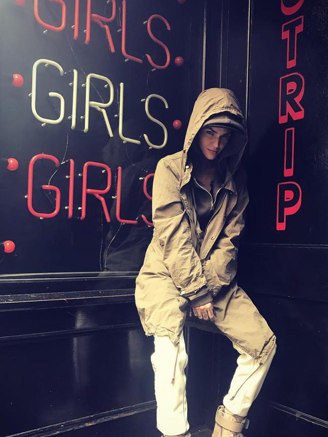 KEEP up to date with all the hottest celebrity news as we bring you the latest social snaps..... Not content with her sexy girlfriend, Ruby Rose hits a strip club. Picture: Ruby Rose / Instagram