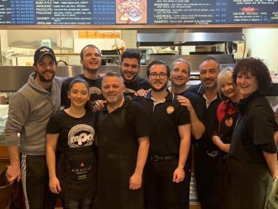 The team at Marryatville Pizza Pan who have been named best pizza bar in Adelaide's east. Pictutre: Facebook/Marryatville Pizza Pan