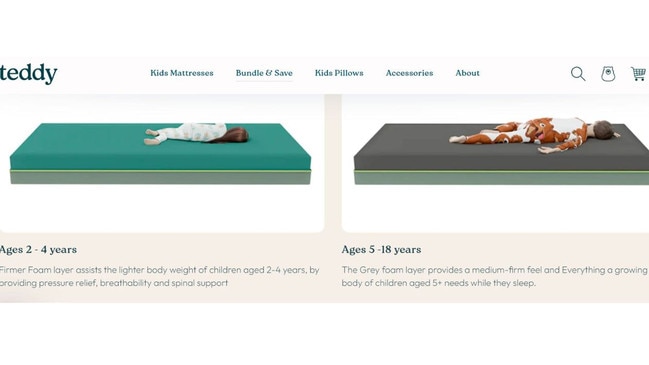 teddy mattresses are double-sized and designed to grow with kids from age five to 18.