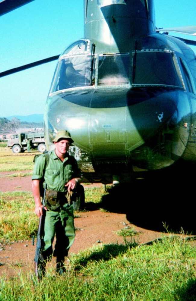 Rick Cranna while serving. Picture: My Vietnam by Stephen Lewis