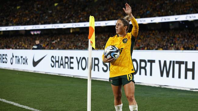 The pint-sized Katrina Gorry is pivotal to the Matildas’ defensive structures. Picture: Getty