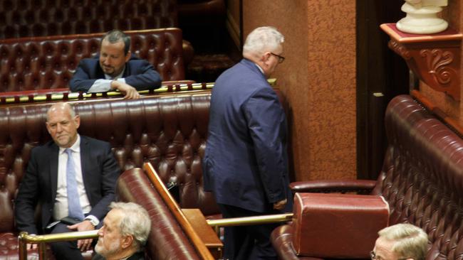 Government minister Don Harwin was escorted out of parliament on Tuesday night after he did not provide documents relating to grant funding. Photo: Tim Pascoe