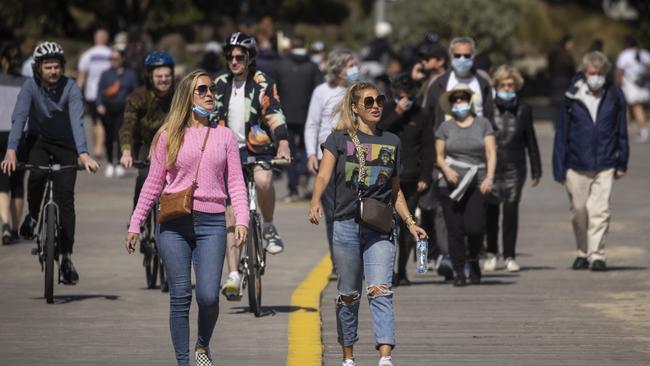 Melburnians are waking to more freedoms. Picture: Paul Jeffers