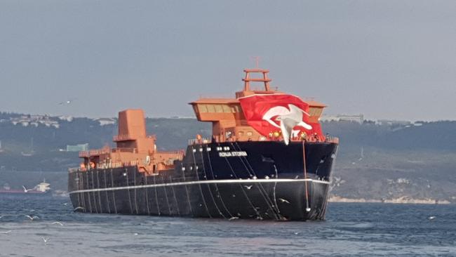 The Ronja Storm undergoing sea trials after being launched in Turkey last week.