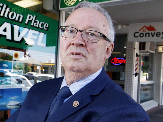 03/02/2021:  Ian Jackson, 73 at his travel agency in Mount Waverley. He has been in the industry for 41 years and he is extremely concerned about the extension to the state of emergency. He runs Hamilton Place Travel and said many people are too frightened to travel and the harsh lockdown measures in Victoria have had huge ramifications for his business. Picture: David Geraghty