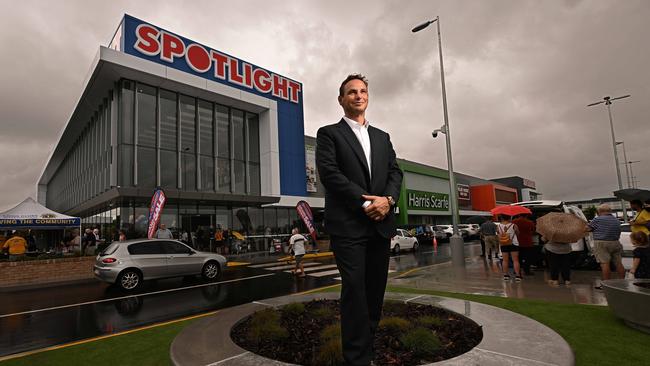 Zac Fried has just opened the biggest ever Spotlight the company has ever built in Maroochydore on the Sunshine Coast. Picture: Lyndon Mechielsen.