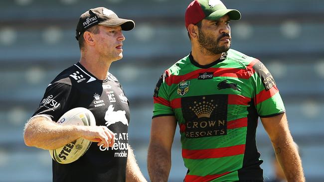 South Sydney coach Michael Maguire has a job to get Souths’ season back on track.