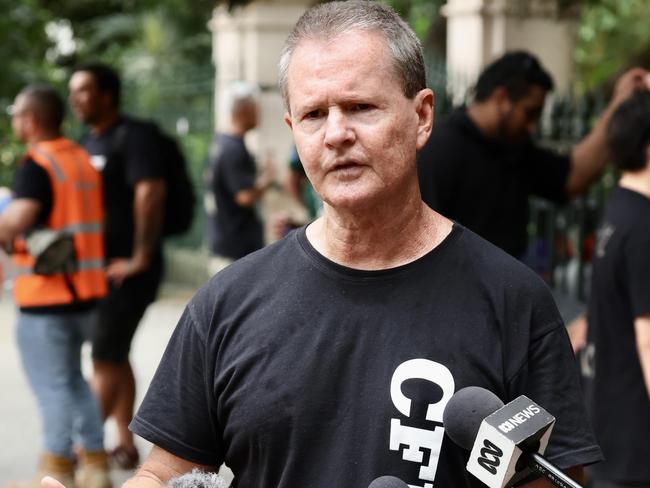 CFMEU Queensland boss Michael Ravbar launched an extraordinary attack on Anthony Albanese. Picture: Liam Kidston,