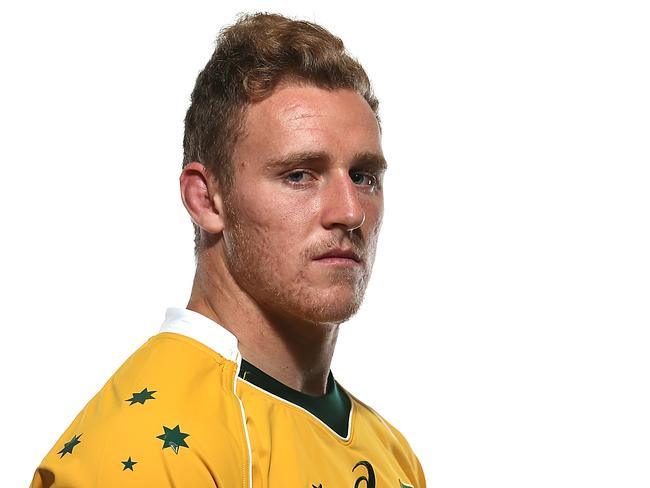 SUNSHINE COAST, AUSTRALIA - MAY 30: Reece Hodge poses during an Australian Wallabies portrait session on May 30, 2016 in Sunshine Coast, Australia. (Photo by Chris Hyde/Getty Images)