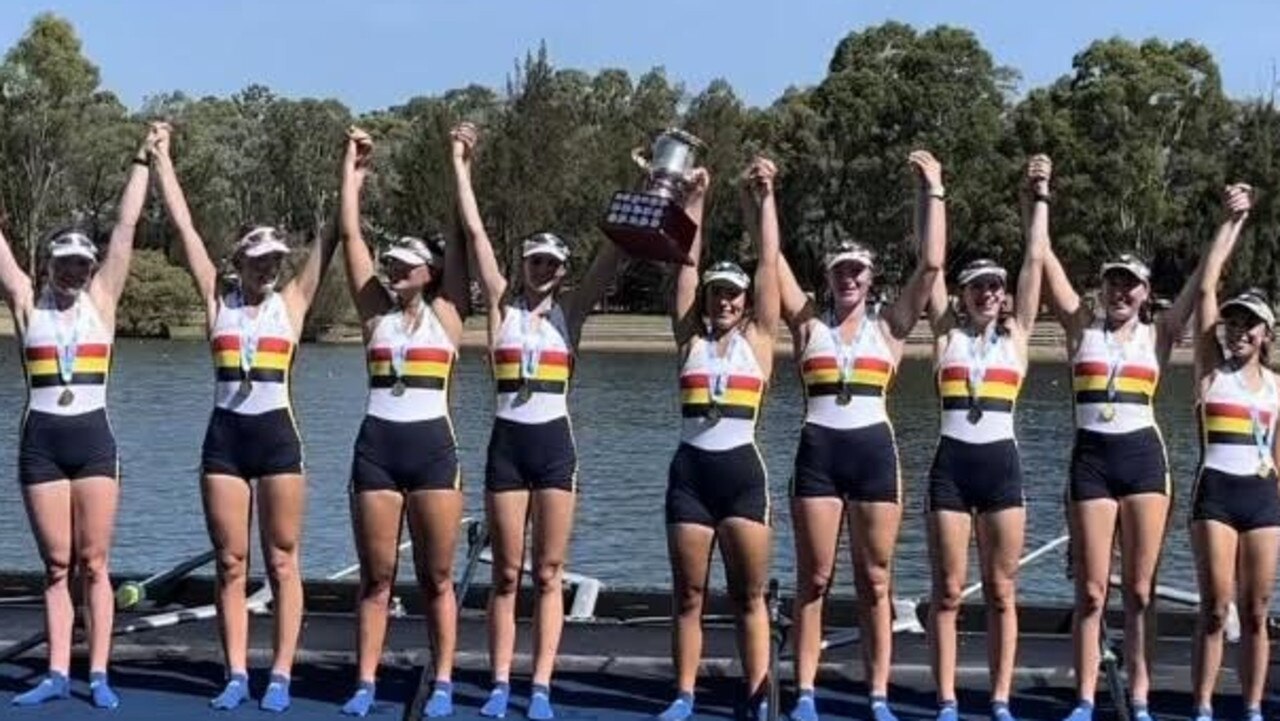 The St Catherine's rowing crew have had a breakthrough season. Pic: Supplied