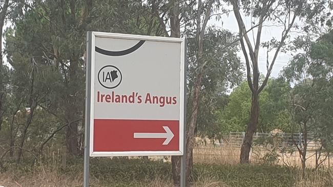 The former sign at Irelands Angus south of Wagga Wagga. Picture: Supplied