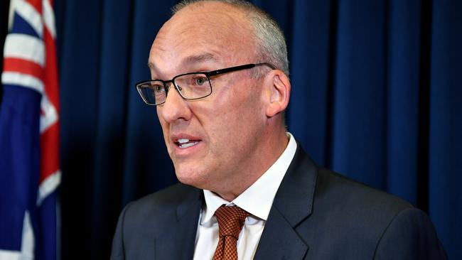 NSW Opposition leader Luke Foley announces his resignation. Picture: AAP Image/Joel Carrett