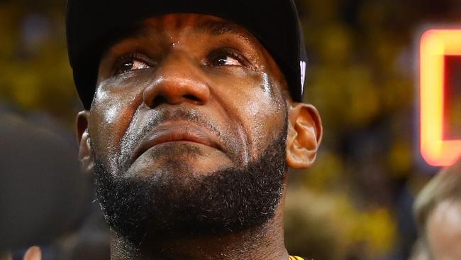 LeBron James could not contain his emotion.