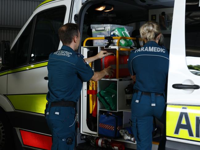 General, generic file photo of Queensland Ambulance Service advanced care paramedics responding to a medical emergency in Cairns. Picture: Brendan Radke