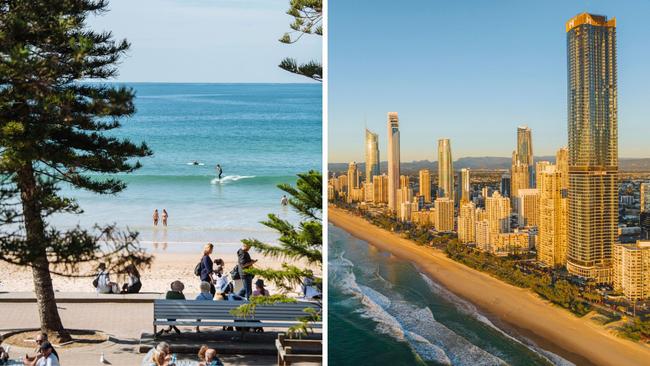 Manly (left) and Surfers Paradise both excel for beach eats.