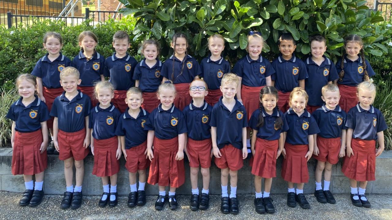 My First Year 2022: West Moreton Anglican College Prep P class (Back row: Scarlette, Isabelle, Tarrin, Riley, Emmason, Ayriah, Milla, Christopher, Kane, Mila. Front row: Charli, Kaiden, Imogen, Buddy, Amelia, Parker, Clancy, Amelie, Astrid, Harvey, Emilee.) Picture: Supplied