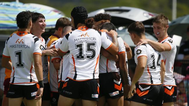 The Macarthur Wests Tigers came up with one of the moments of the round in the Daley Cup. Picture: Warren Gannon Photography