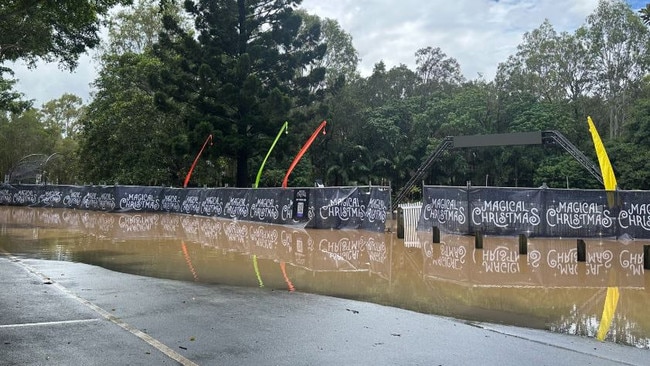 The Magical Christmas event in Pine Rivers Park was forced to close after flooding damaged equipment.