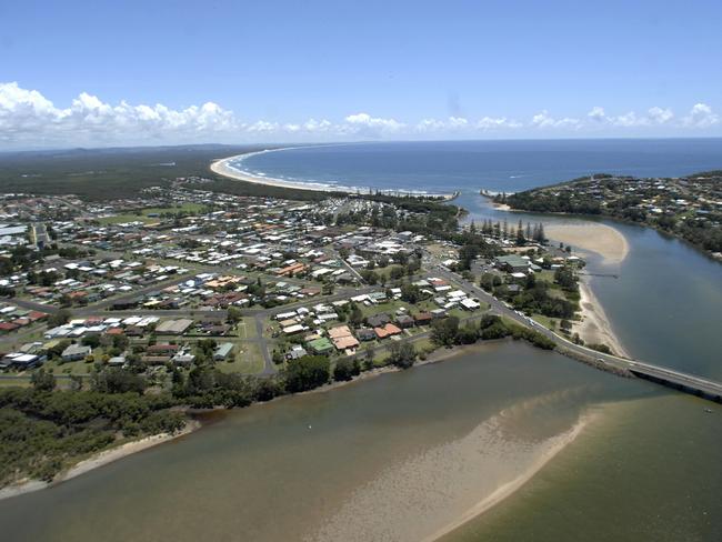 Aerial Evans Head. The Northern Star Archives