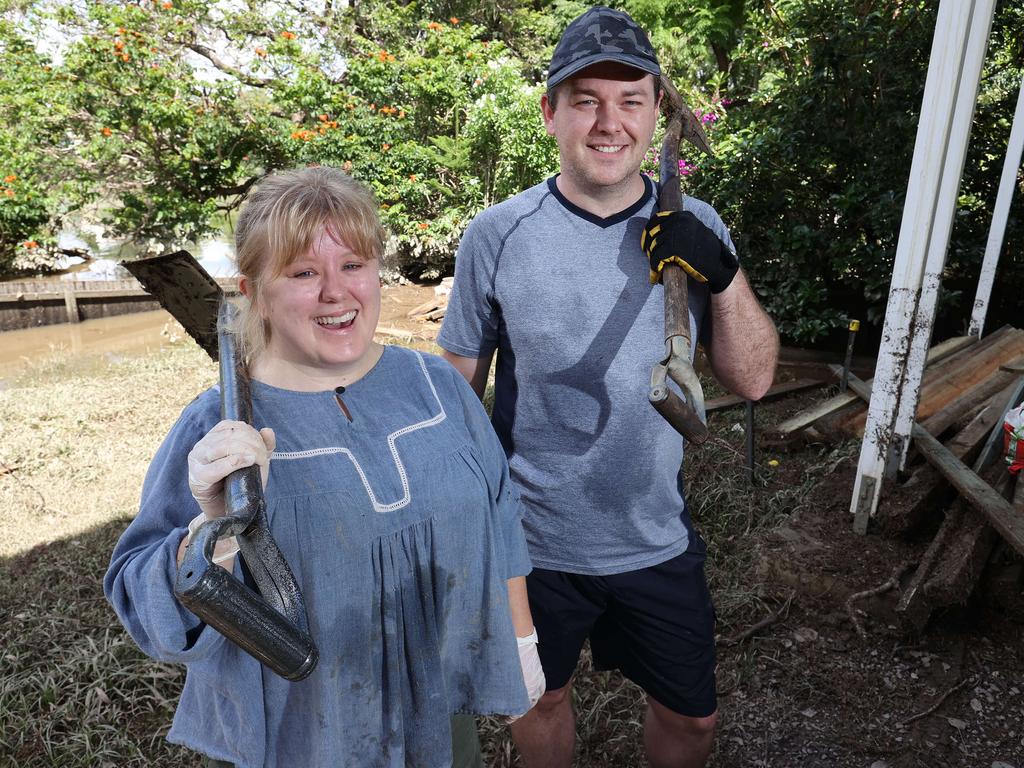 Alexandra and Trent McElroy at their home in Graceville Ave, Graceville. Picture: Liam Kidston