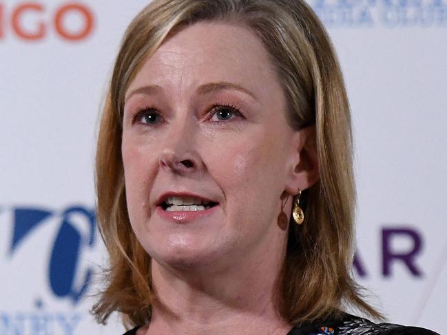 SYDNEY, AUSTRALIA - NewsWire Photos MARCH, 17, 2021: Australian journalist and host of ABCÃs Ã7:30Ã speaks during the Sydney Media Club lunch in Sydney. Picture: NCA NewsWire/Bianca De Marchi