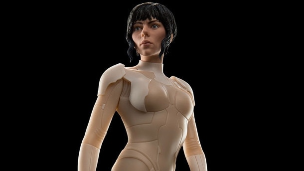 A Scarlett Johannson character from the anime remake Ghost in the Shell. Picture: Supplied