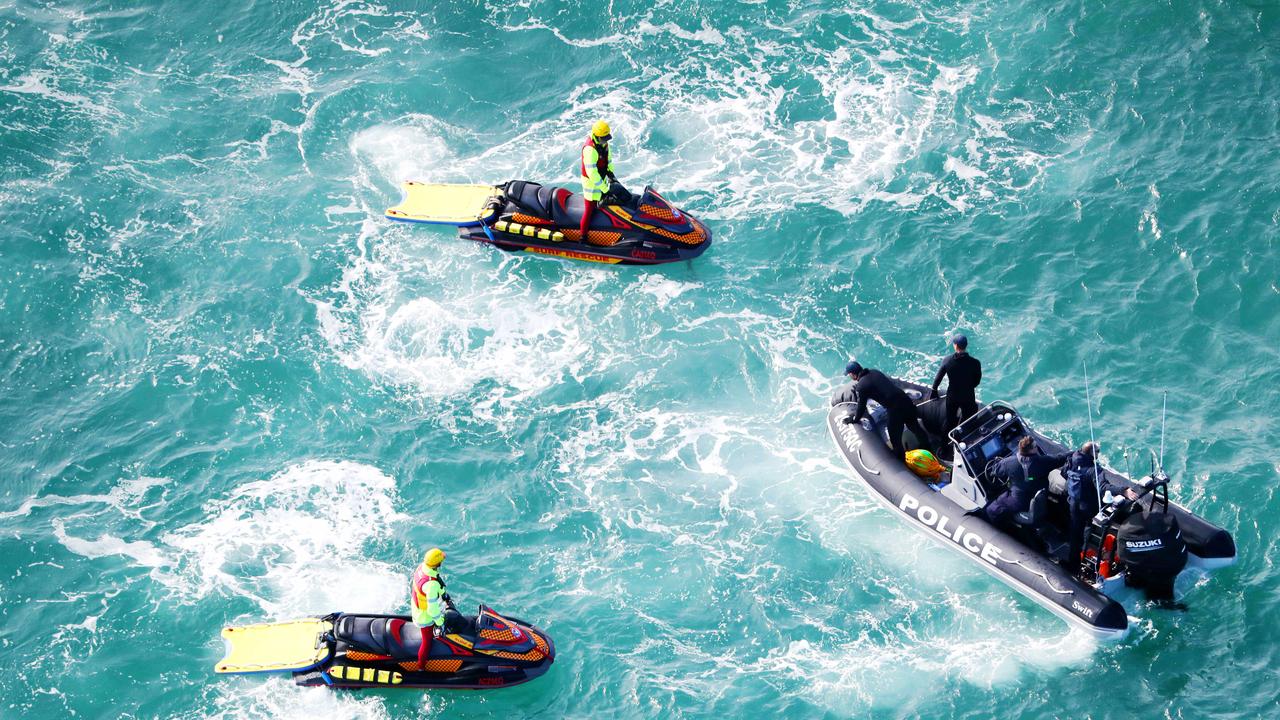 The search for the missing Yak-52 plane around South Stradbroke Island (Jumpinpin) where the pilot and passenger on board are still missing. Picture: NIGEL HALLETT