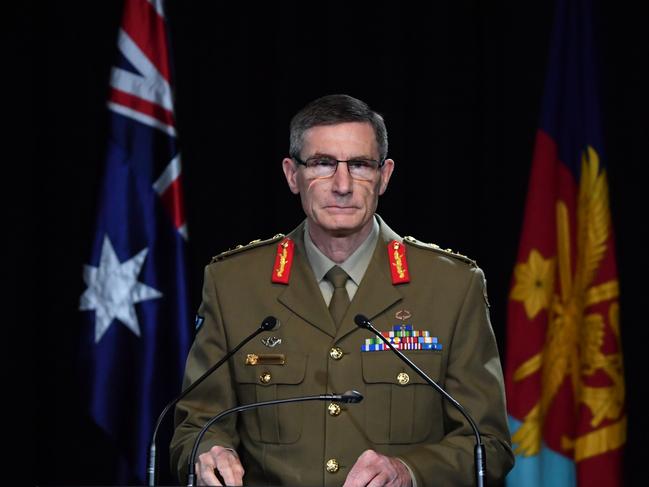 General Angus Campbell is apparently furious after being rolled by the PM. Picture: Getty Images