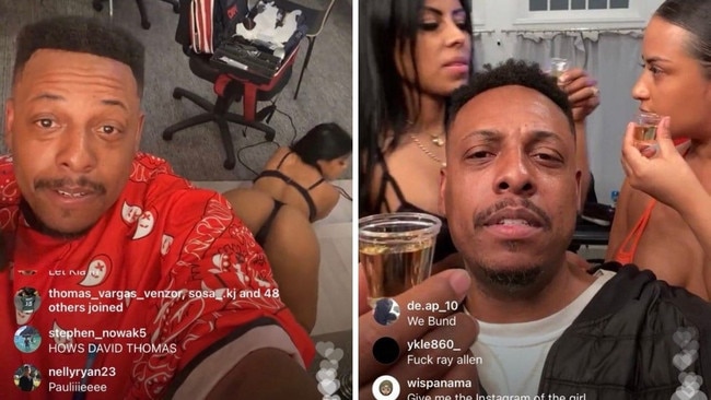 Paul Pierce ran a raunchy Instagram Live.