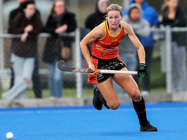 Claire Colwill playing against New Zealand at Auckland in May 2022. Photo: Simon Watts