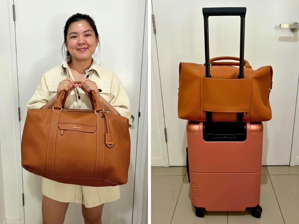We roadtested Maison De Sabre's new The Duffle Bag on two trips away. Image: Supplied/Melody Teh