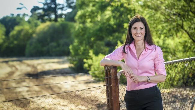 Liberal MP for Boothby Nicolle Flint. GetUp! wants to try to contact 100,000 constituents and urge them to vote her out. Picture: Roy VanderVegt