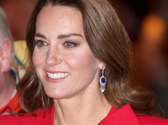 LONDON, ENGLAND - DECEMBER 08: Catherine, Duchess of Cambridge departs the "Together at Christmas" community carol service at Westminster Abbey on December 08, 2021 in London, England. (Photo by Chris Jackson/Getty Images)